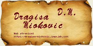 Dragiša Mioković vizit kartica